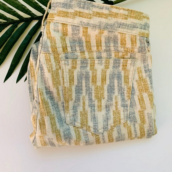 NWOT Free People Ankle Zip Chevron Jean Pants - Picture 3 of 5